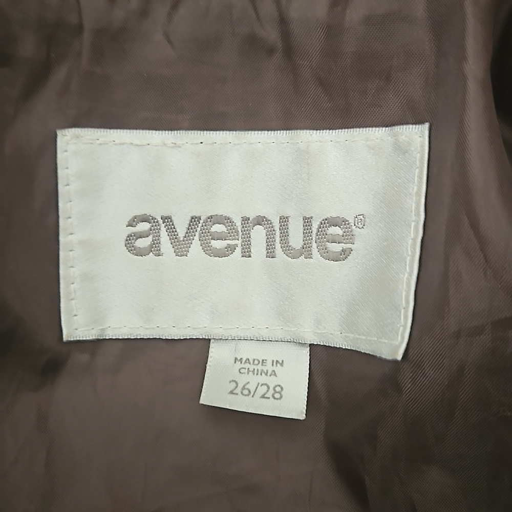 Avenue Quilted Jacket Sz 26/28 Brown Pre-owned - Picture 9 of 12
